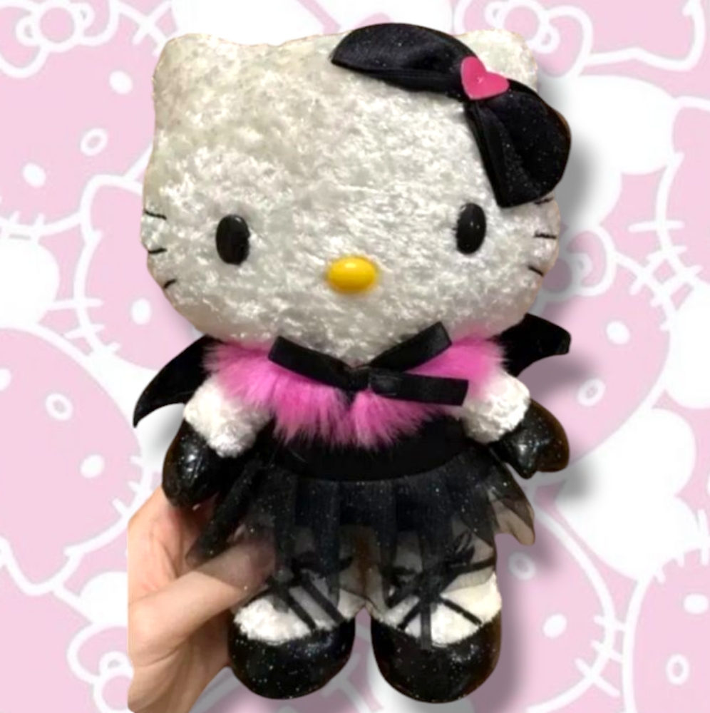 Super Rare Hello Kitty Y2K Lolita Heisei Retro Gothic Stuffed Animal